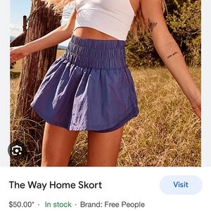 Free People Movement Way Home Skort Purple size Medium